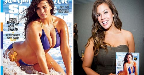 Ashley Graham es la primera modelo de talla grande en salir en la portada de Sports Illustrated