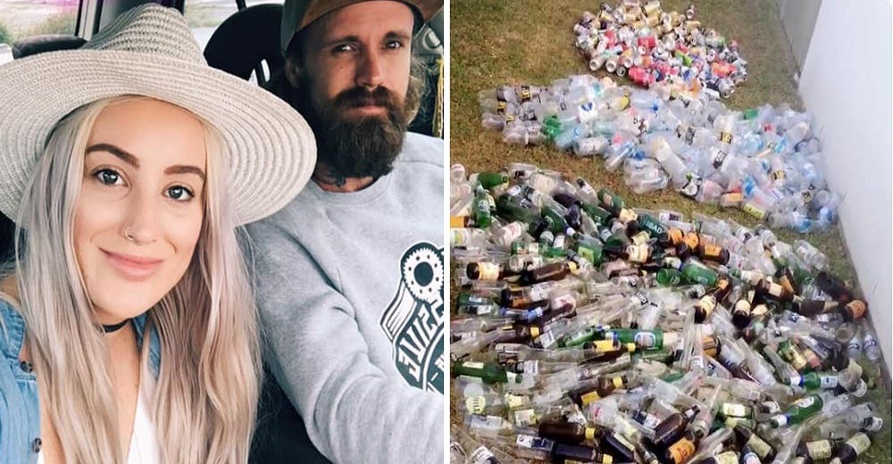 Pagan su boda de ensueño en una isla privada con latas de reciclaje