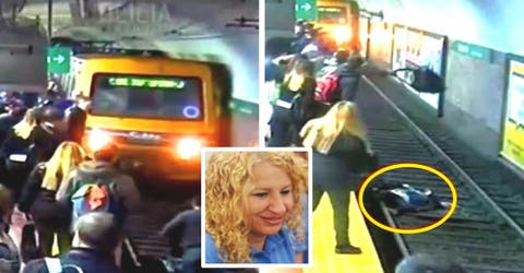 Habla la conductora del metro que frenó justo a tiempo para salvar la vida de una pasajera