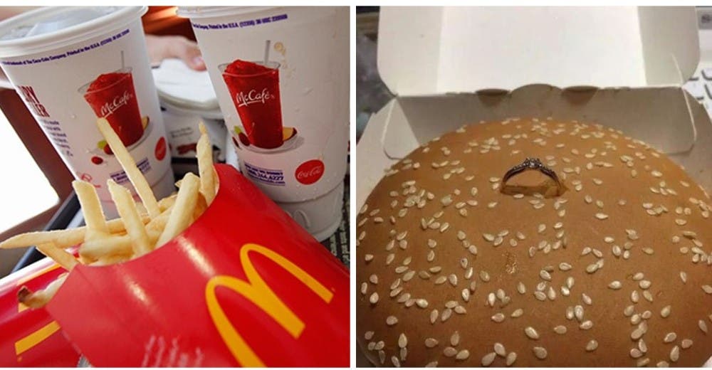 Una mujer encuentra un anillo de compromiso al abrir un Big Mac y causa revuelo en las redes