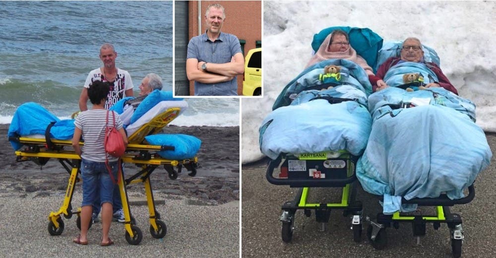 Cumple el deseo de 2 pacientes que querían ver la nieve por última vez antes de morir