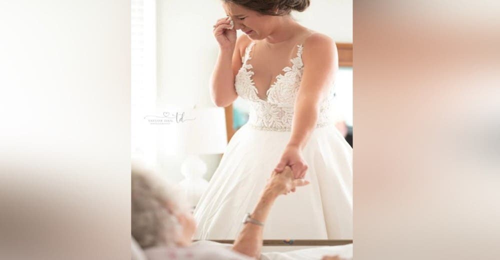 Se despide para siempre de su abuelita vestida de novia  – «Me rompió el corazón»