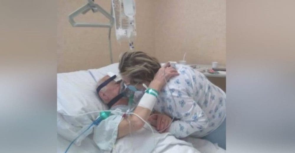 «Me voy a casa, te esperaré» – Le permiten despedirse de su amado esposo en el hospital