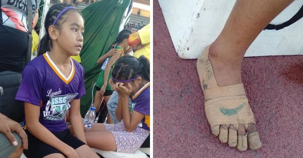 La humilde niña que dibujó unos zapatos en sus pies descalzos para competir ganó 3 medallas