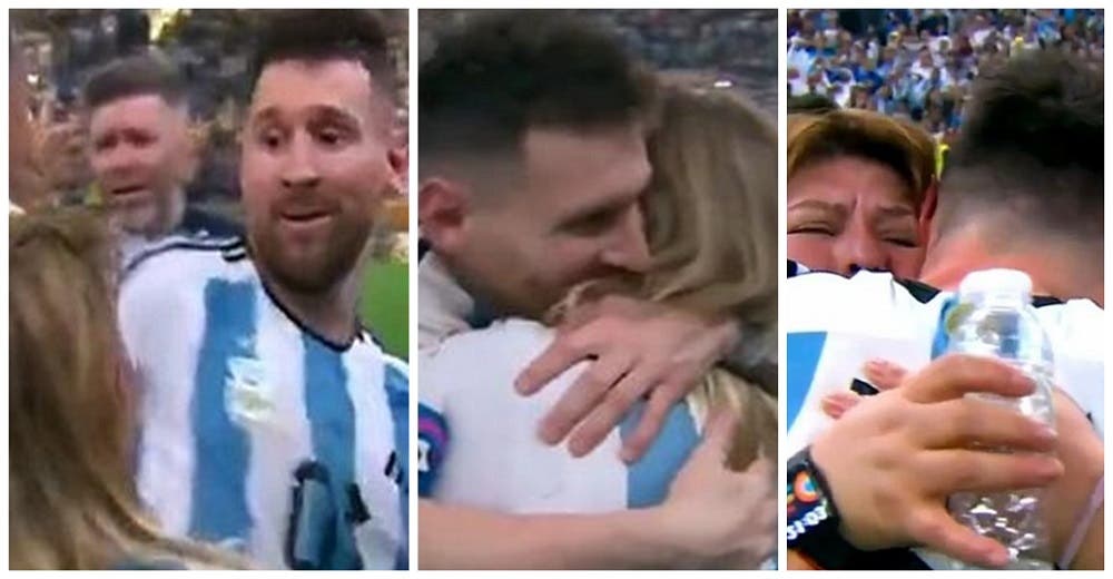 La historia de la cocinera que entró corriendo a la cancha para abrazar a Messi: «La ama»